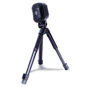 Tripod Base Microphone On Stand PNG Dnb64
