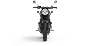 Triumph Motorcycle Front View PNG image