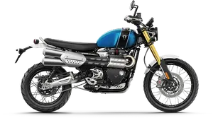 Triumph Scrambler Motorcycle PNG image