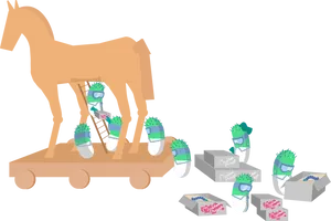 Trojan Horse Bacteria Concept