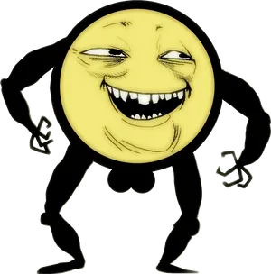 Troll Face_ Cartoon_ Character PNG image