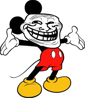 Troll_ Face_ Meme_ Character_ Vector PNG image