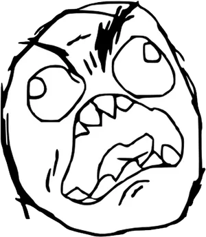 Troll Face_ Rage_ Comic_ Character PNG image