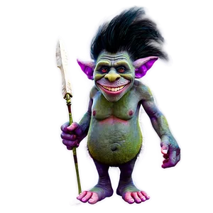 Troll With Club PNG 05232024