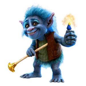 Troll With Magic Wand PNG Eky