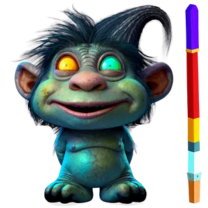 Troll With Magic Wand PNG Ics PNG