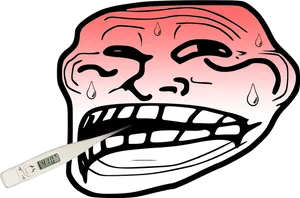 Trollface_ Fever_ Illustration