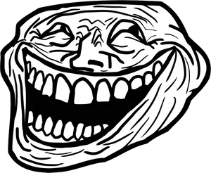 Trollface Iconic Internet Meme PNG image