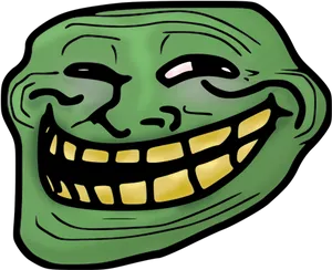 Trollface Meme Classic Expression PNG image