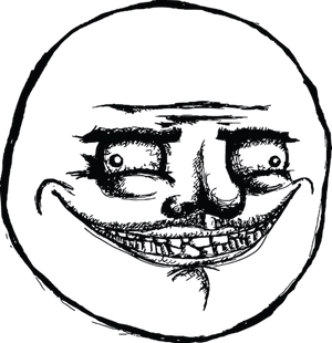 Trollface Meme Dark Version