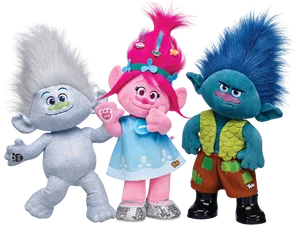 Trolls Character Toys PNG image
