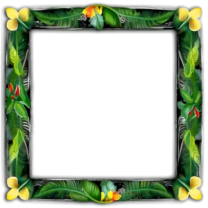 Tropical Adventure Frame PNG Bnd59 PNG