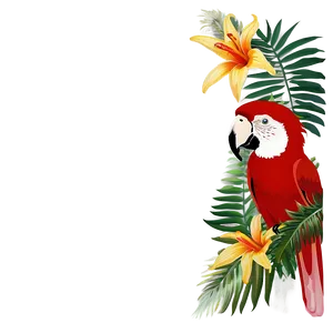 Tropical Adventure Frame PNG Uma PNG
