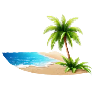 Tropical Beach Paradise Photo PNG 29