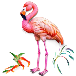 Tropical Flamingo Fiesta PNG Cum