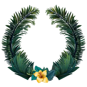 Tropical Flora Frame PNG Rkn PNG
