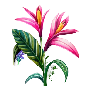 Tropical Flower Doodle PNG 92 PNG