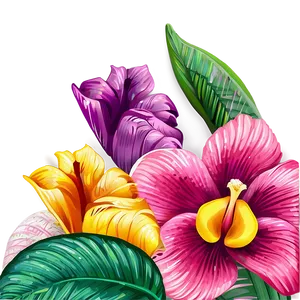 Tropical Flower Doodle PNG 93 PNG