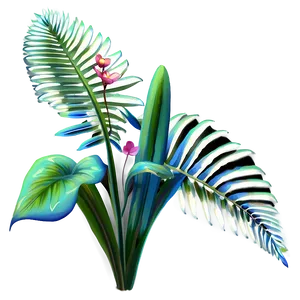 Tropical Flowering Plant PNG 06272024 PNG