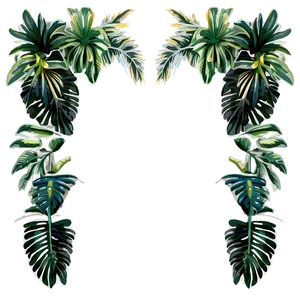 Tropical Foliage Border Png 06272024 PNG image