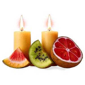 Tropical Fruit Candle PNG 05242024