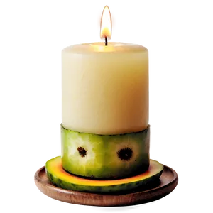 Tropical Fruit Candle PNG 2