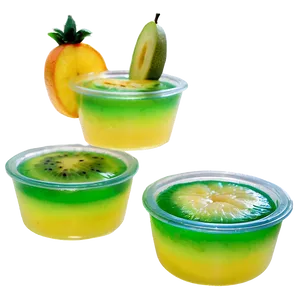 Tropical Fruit Jello Cups Png 06132024 PNG image