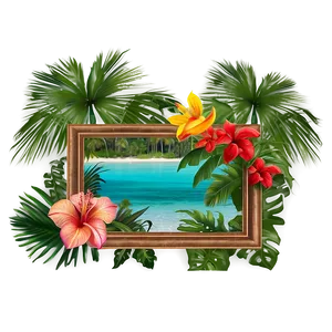 Tropical Getaway Border PNG 39 PNG