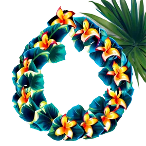 Tropical Hawaiian Lei Png 06262024 PNG image