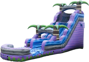 Tropical Inflatable Water Slide PNG image