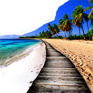 Tropical Island Beach Path PNG Mtr97 PNG