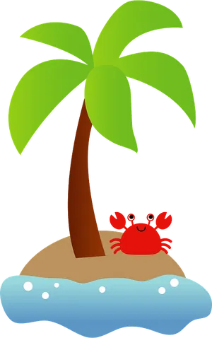Tropical_ Island_ Cartoon_ Vector PNG image