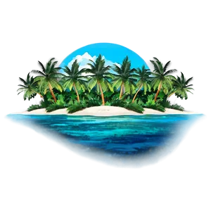 Tropical Island Escape Png 06202024 PNG image