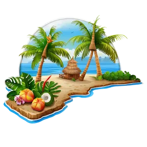 Tropical Island Paradise Png 8 PNG image