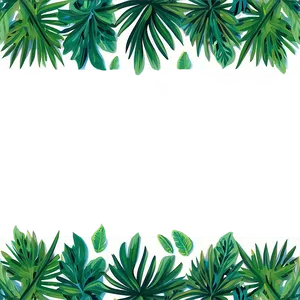 Tropical Leaf Border Png 54 PNG image