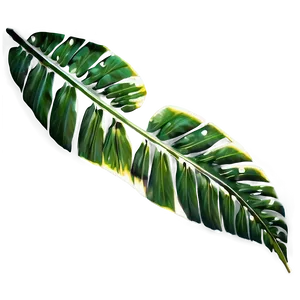 Tropical Leaf Cutout PNG 17