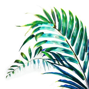 Tropical Leaf Decoration PNG 2