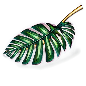 Tropical Leaf Element PNG Hxm