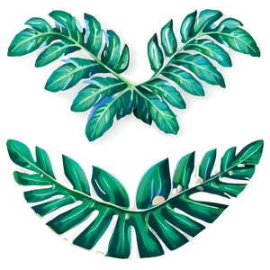 Tropical Leaf Element PNG Lqq