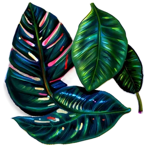 Tropical Leaf Set PNG 42