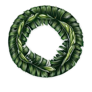 Tropical Leaves Wreath Png Xxb78 PNG image