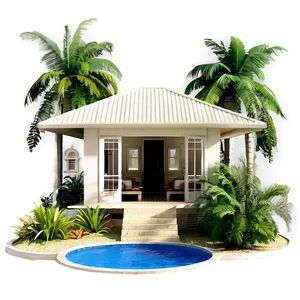 Tropical Mansion Oasis PNG 19