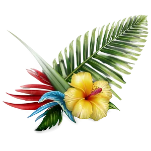 Tropical Oasis Border PNG 15 PNG