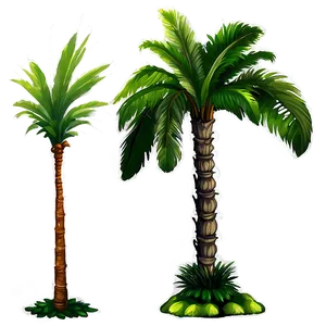 Tropical Palm Plants PNG Qdy70 PNG