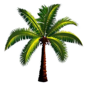 Tropical Palm Silhouette Png 06262024 PNG image