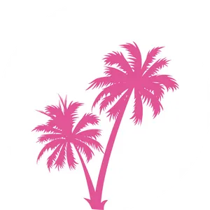 Tropical Palm Silhouettes PNG image