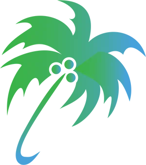 Tropical Palm Tree Graphic PNG image