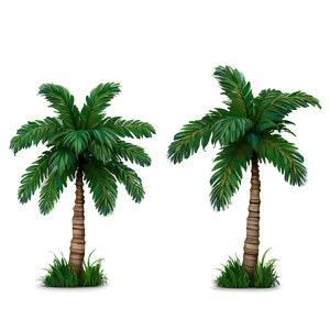 Tropical Palm Trees PNG Lap15