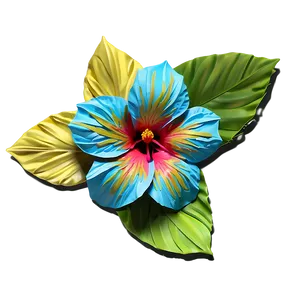 Tropical Paper Hibiscus PNG Lja PNG