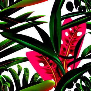 Tropical Plant Decor PNG Dsq53